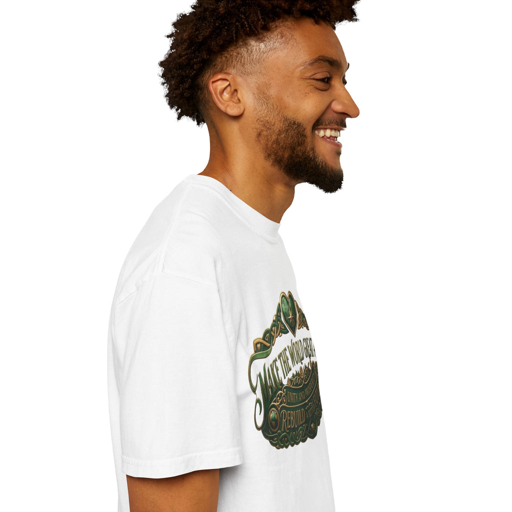 T-Shirt — 'Make the World Great Again' Vintage Green Crest Tee