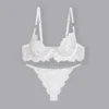 High -Quality Classic Embroidery Continuous Wear Resistance Bra Panties Thong Ladies Underwear Women Sexy Lingerie Sets