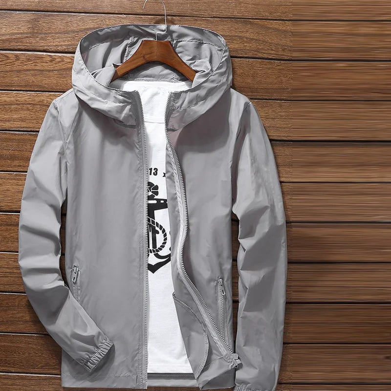 معطف واقٍ من الرياح سريع الجفاف، خفيف الوزن للغاية، مقاوم للماء، متوفر بمقاسات من S إلى 7XL، مناسب للرجال والنساء، مقاوم للأشعة فوق البنفسجية، مناسب للتخييم والمشي لمسافات طويلة وركوب الدراجات والجري والرياضة والمطر.