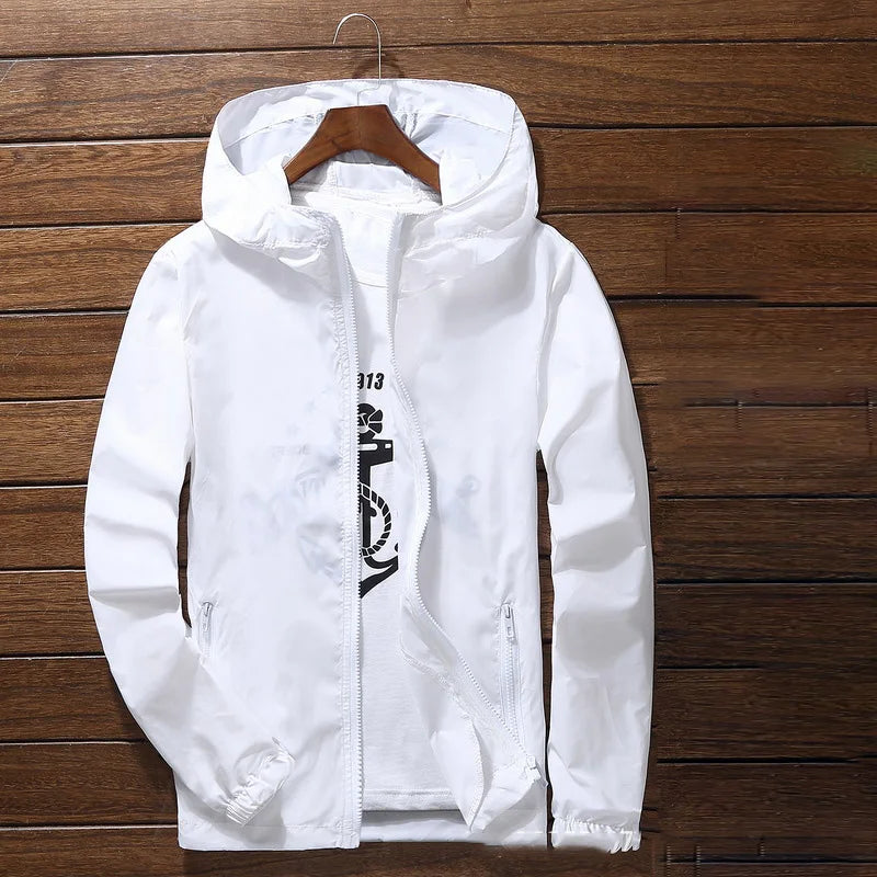 S-7XL Windproof Quick Dry Coat Ultra-Light Waterproof Jacket Men Women UV Outwear Camping Hiking Cycling Running Sport Rain Coat