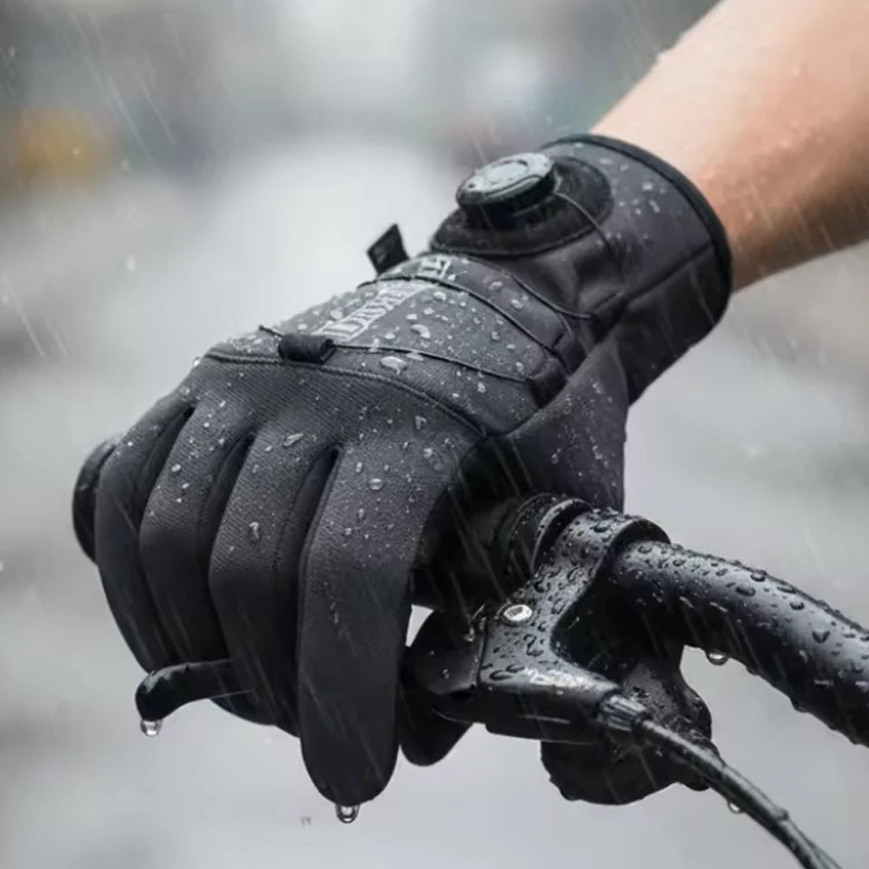 GTUBIKE 1 Pair Winter Cycling Gloves Warm Waterproof Windproof Unisex with Touchscreen for Outdoor Riding Skiing Running Bycicle