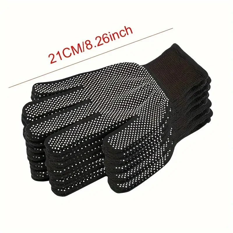 10PCS Nylon Gloves - Breathable Non-Slip for Cycling, Fishing, Camping - Unisex Multicolor