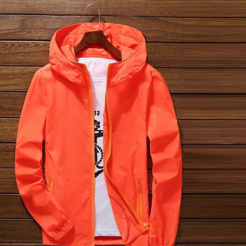 معطف واقٍ من الرياح سريع الجفاف، خفيف الوزن للغاية، مقاوم للماء، متوفر بمقاسات من S إلى 7XL، مناسب للرجال والنساء، مقاوم للأشعة فوق البنفسجية، مناسب للتخييم والمشي لمسافات طويلة وركوب الدراجات والجري والرياضة والمطر.