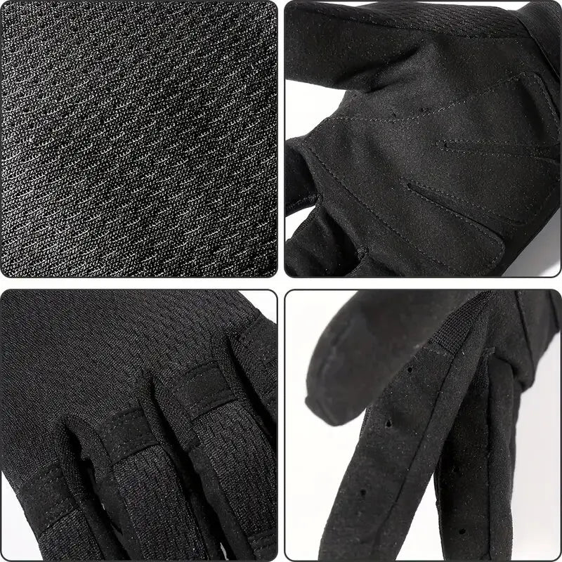 Men's Tactical Full Finger Gloves Touch Screen Compatible Breathable for Paintball Hiking Combat Sport Hunting Bicycle Work Gear
