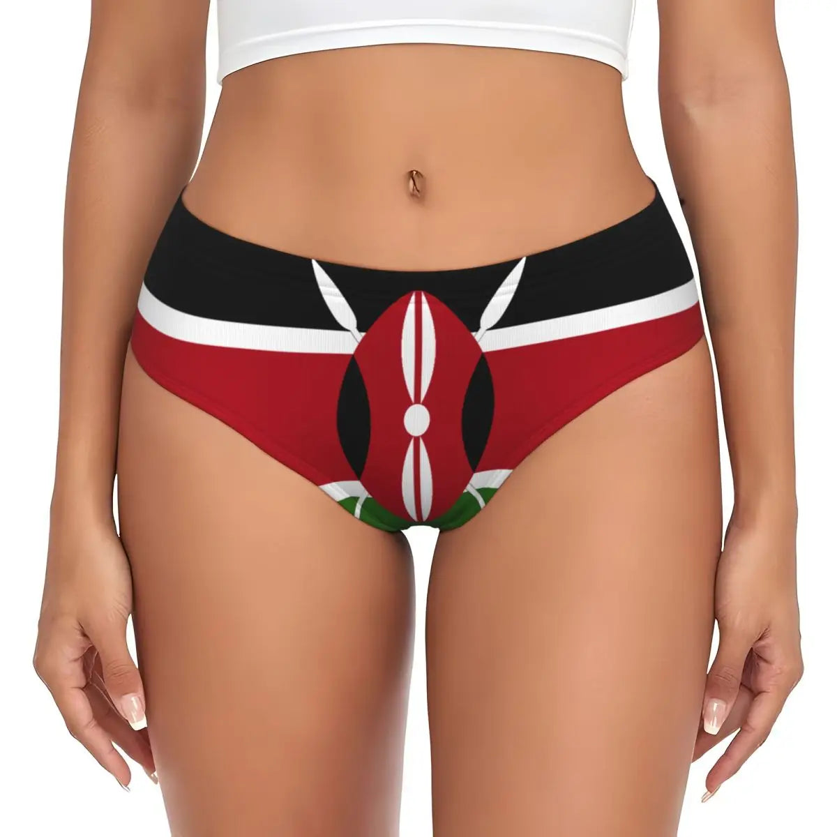Custom Rif Republic Flag Brief Panties Women's Comfort Underwear Valentine's Day Gift Underpants