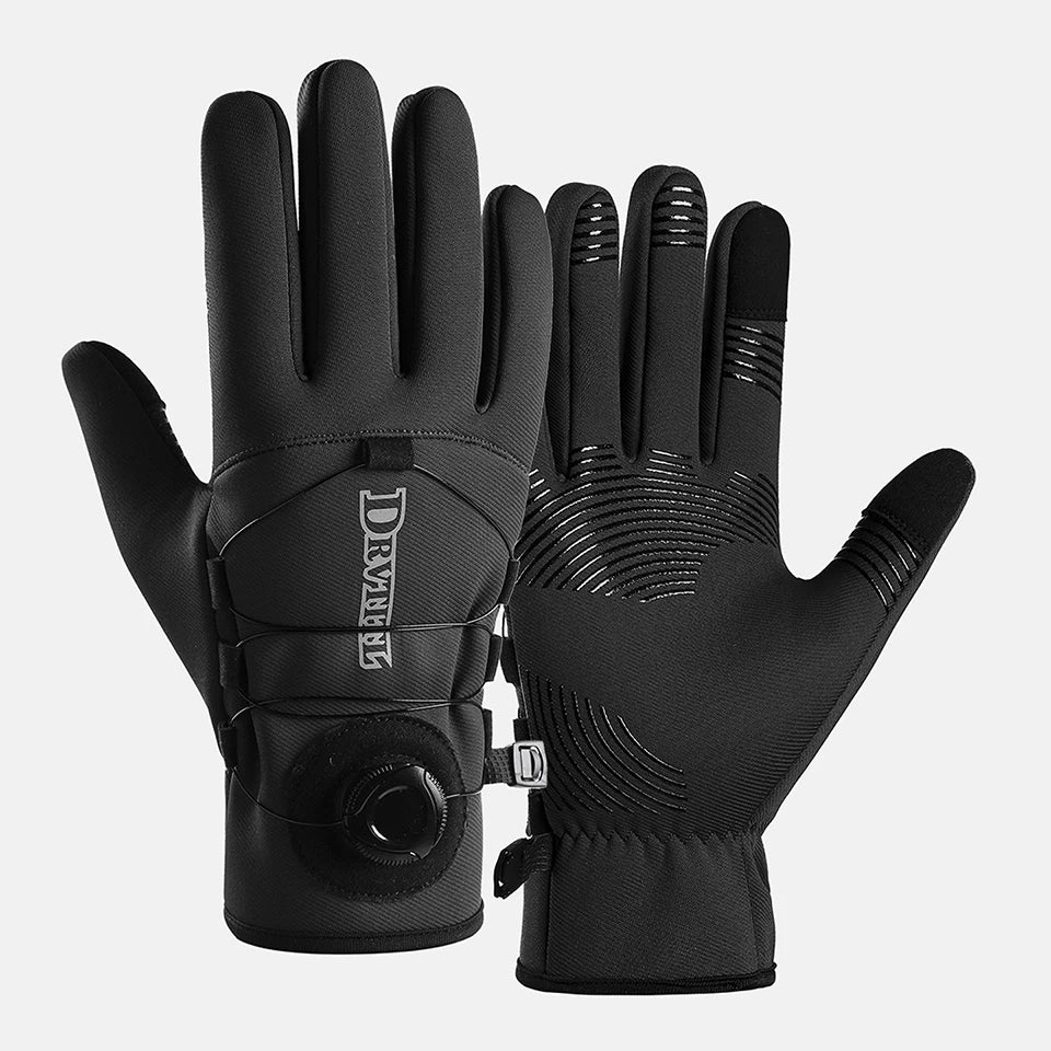 GTUBIKE 1 Pair Winter Cycling Gloves Warm Waterproof Windproof Unisex with Touchscreen for Outdoor Riding Skiing Running Bycicle