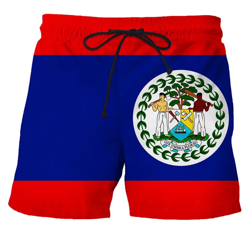 Men's Swimwear Shorts Spain Flag 3d Surfing Board Short Kids Beach Shorts Men Trunk Masculina Swimsuit Sports Pants Briefs Boy