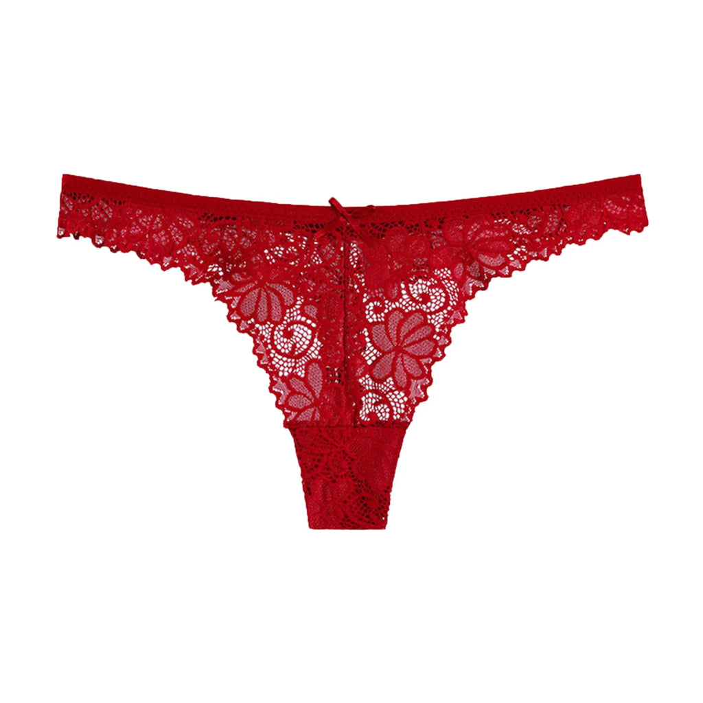 Sexy Lace Thong Panties Female Underwear Women Seamless Thong G String Hollow Breathable Low Rise Briefs Lingerie For Women