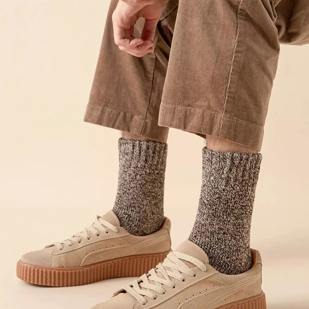 3 Pairs Winter Thick Towel Men's Socks Man's Outdoor Sports Long Socks Cold Resistant Frost Proof Snow Socks For Man Gift 39-44