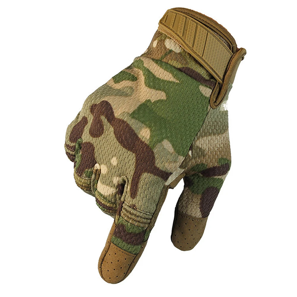 Touch Screen Tactical Gloves Military Army Combat Full Finger Multicam Camouflage Outdoor Cycling Shooting Paintball Men Gloves
