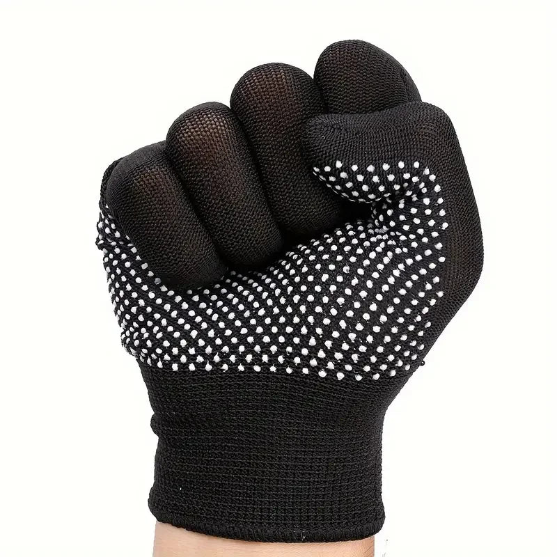 10PCS Nylon Gloves - Breathable Non-Slip for Cycling, Fishing, Camping - Unisex Multicolor