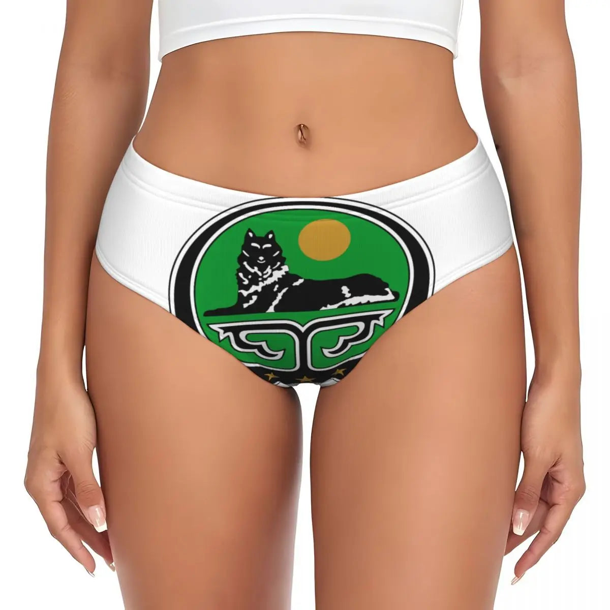 Custom Rif Republic Flag Brief Panties Women's Comfort Underwear Valentine's Day Gift Underpants