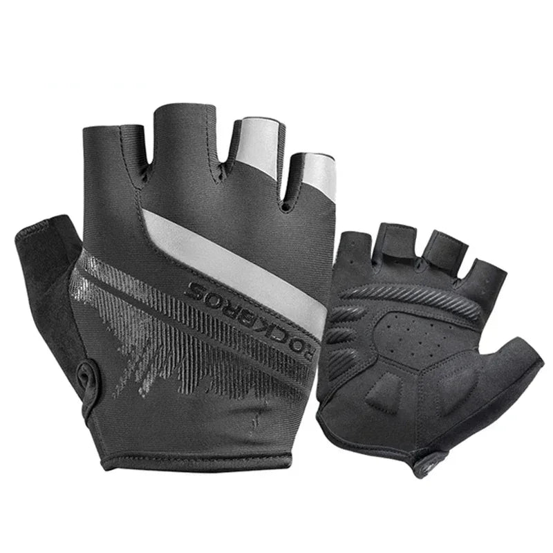 ROCKBROS Cycling Men's Gloves Spring Autumn Bike Cycling Gloves Sports Shockproof Breathable MTB Mountain Bike Gloves Motorcycle