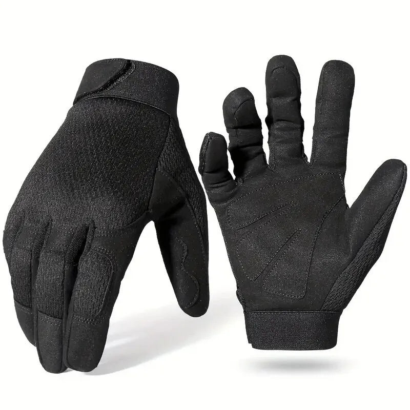 Men's Tactical Full Finger Gloves Touch Screen Compatible Breathable for Paintball Hiking Combat Sport Hunting Bicycle Work Gear