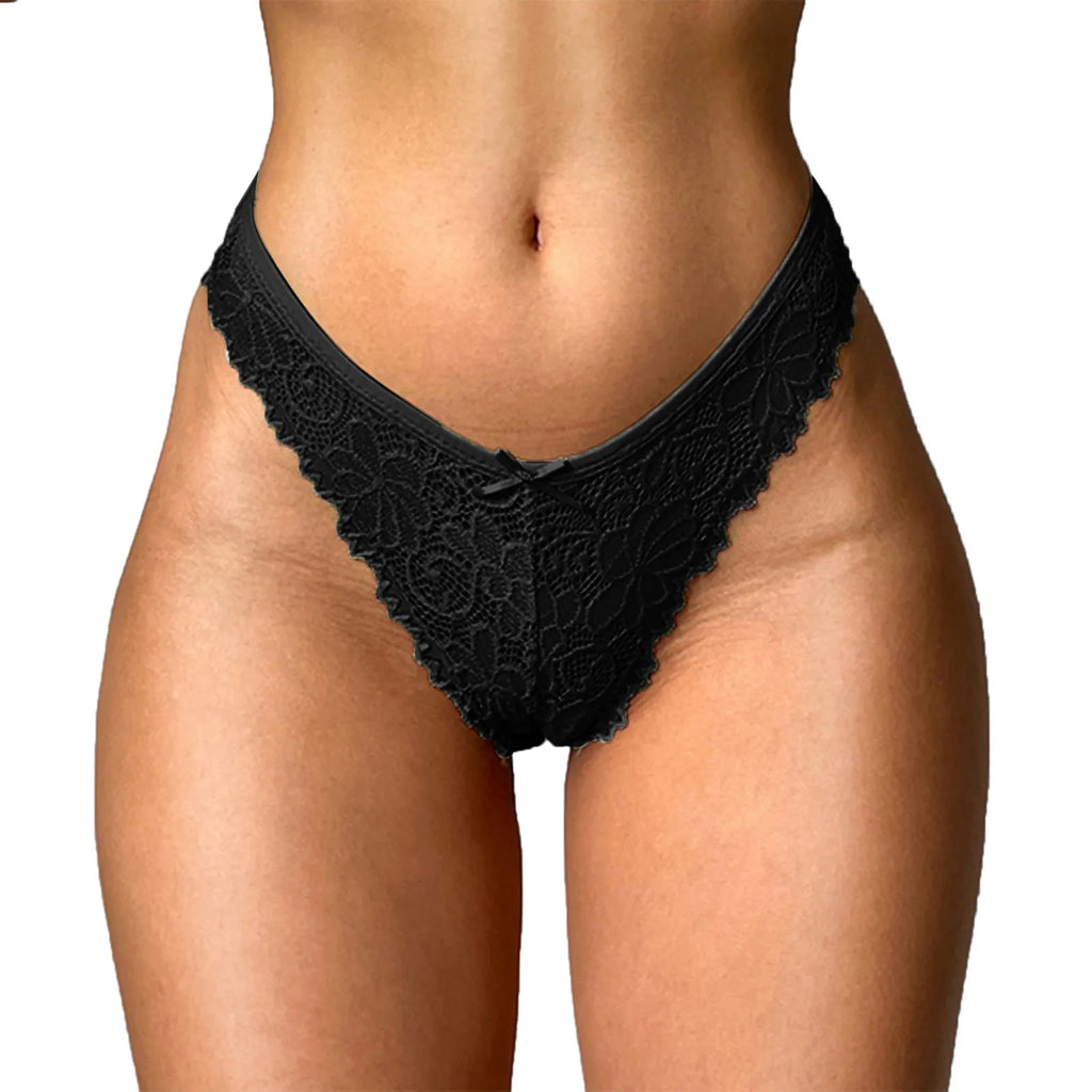 Sexy Lace Thong Panties Female Underwear Women Seamless Thong G String Hollow Breathable Low Rise Briefs Lingerie For Women