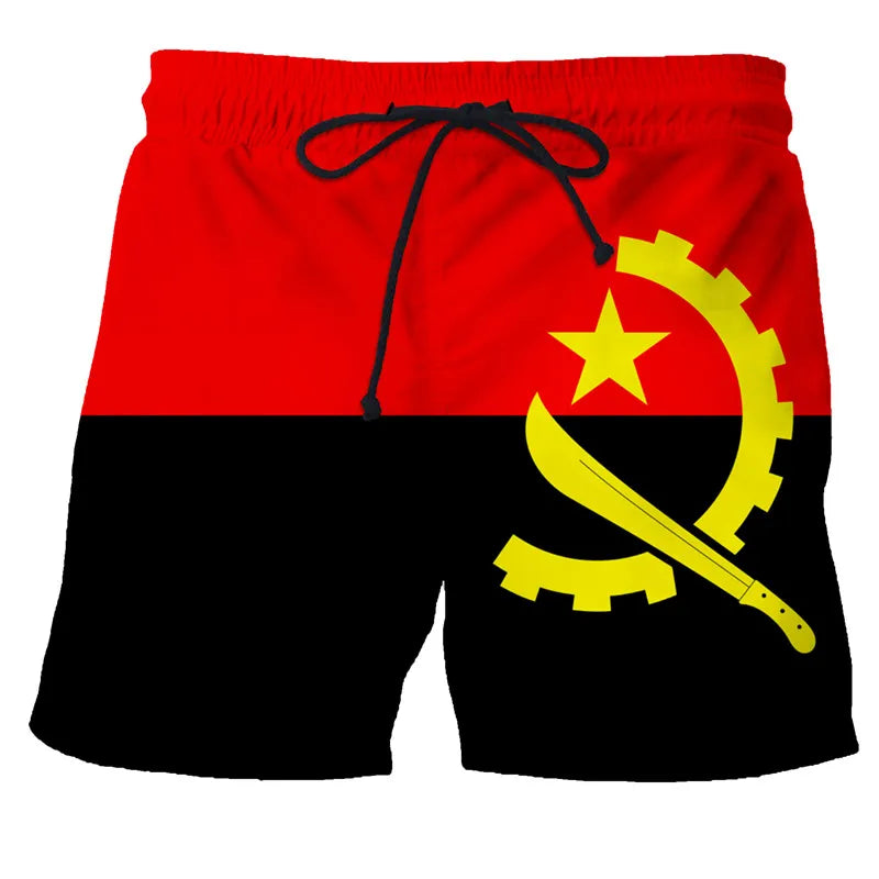 Men's Swimwear Shorts Spain Flag 3d Surfing Board Short Kids Beach Shorts Men Trunk Masculina Swimsuit Sports Pants Briefs Boy