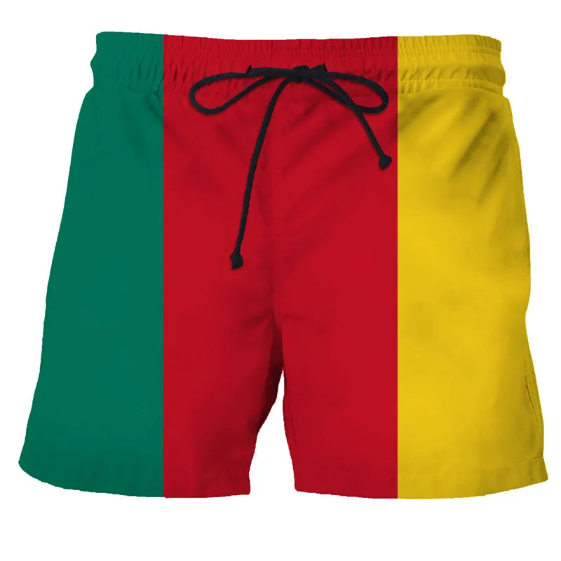 Men's Swimwear Shorts Spain Flag 3d Surfing Board Short Kids Beach Shorts Men Trunk Masculina Swimsuit Sports Pants Briefs Boy