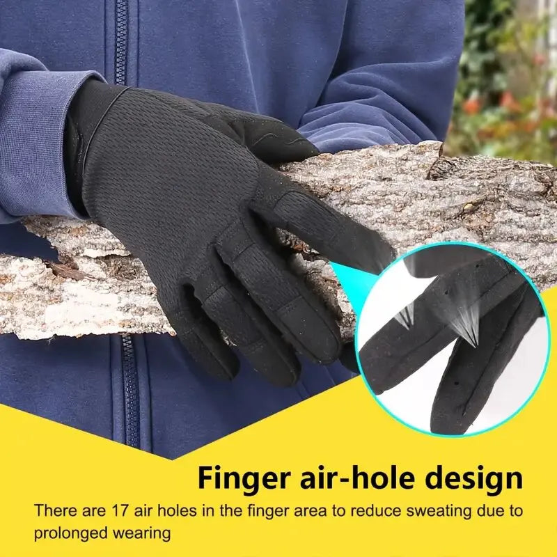Men's Tactical Full Finger Gloves Touch Screen Compatible Breathable for Paintball Hiking Combat Sport Hunting Bicycle Work Gear
