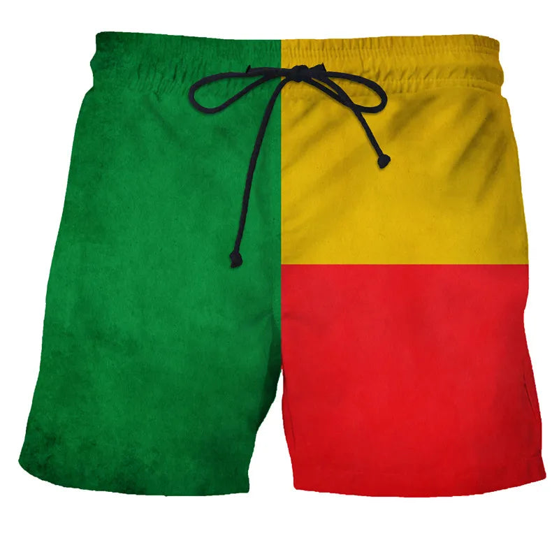 Men's Swimwear Shorts Spain Flag 3d Surfing Board Short Kids Beach Shorts Men Trunk Masculina Swimsuit Sports Pants Briefs Boy
