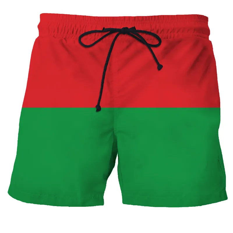 Men's Swimwear Shorts Spain Flag 3d Surfing Board Short Kids Beach Shorts Men Trunk Masculina Swimsuit Sports Pants Briefs Boy
